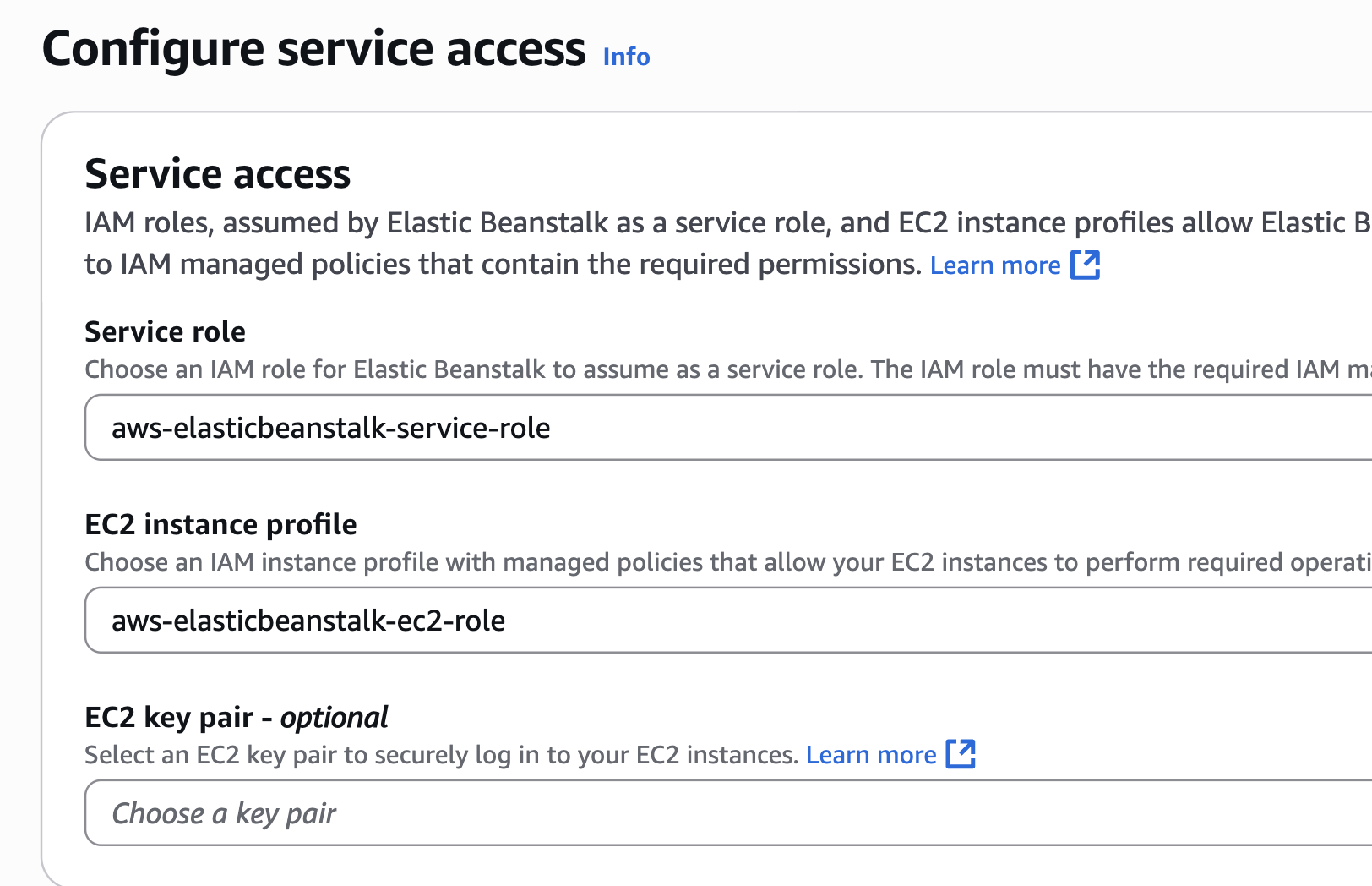 Configure Service Access